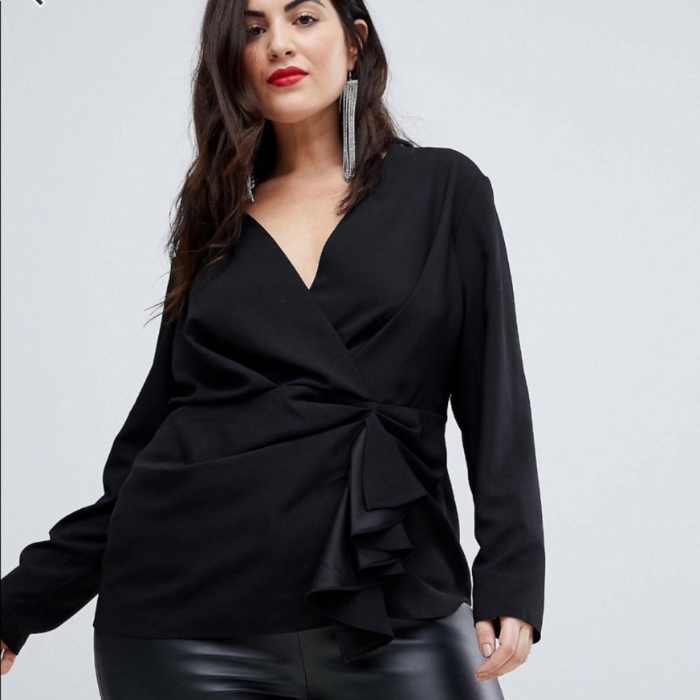 ASOS Women’s Black Blouse  size 18 NWT